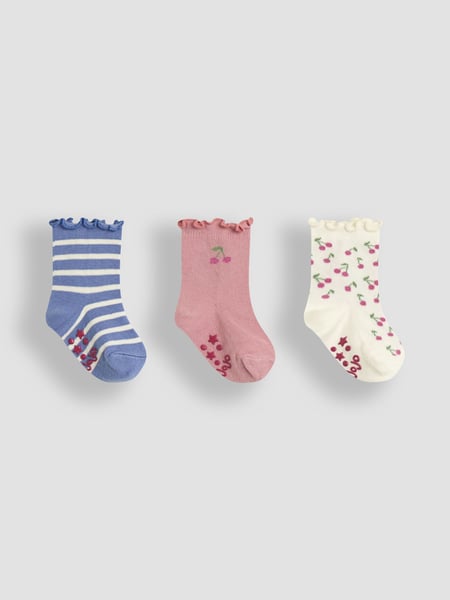 JoJo Maman Bébé Pink Fruit Socks 3 Pack (E35722) | € 15