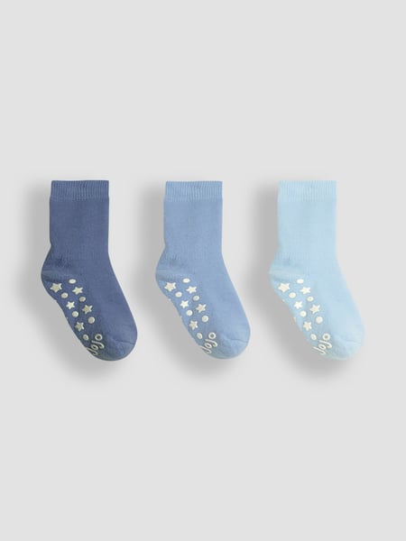 JoJo Maman Bébé Natural Blue 3-Pack Extra Thick Socks (E35746) | € 17