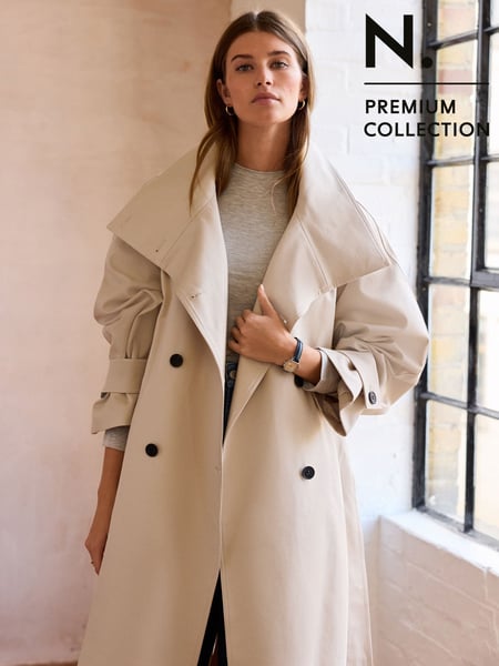 Creme - N. Premium Trench Coat (E39957) | 207 €