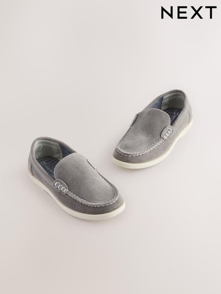 Grey Standard Fit (F) Loafers (E39982) | € 34 - € 44