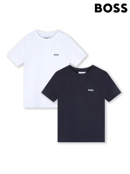 BOSS Blue Chest Logo T-Shirts 2 Pack (E41096) | € 61 - € 76