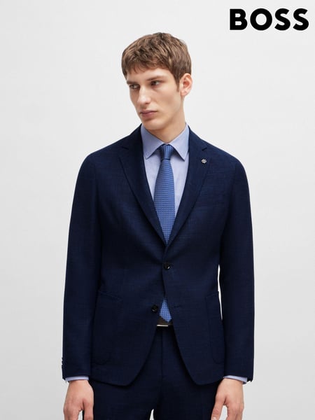 BOSS Blue BOSS Linen Slim Fit Jacket (E42127) | € 303