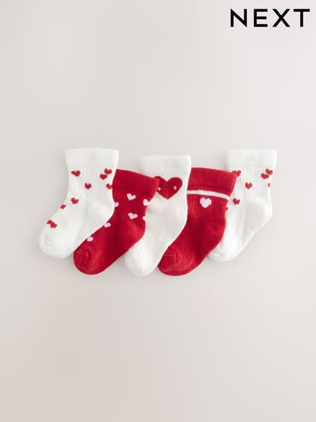Red Heart Baby Socks 5 Pack (0mths-2yrs) (E45068) | € 9