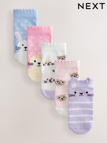 Pink Baby Socks 5 Pack (0mths-2yrs) (E45073) | € 9