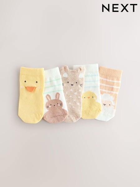 Multi Baby Socks 5 Pack (0mths-2yrs) (E45630) | € 9