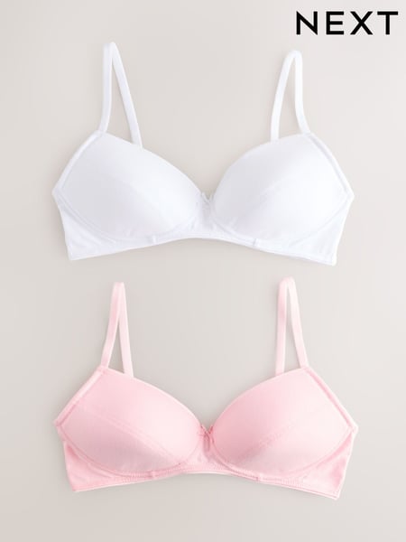 White/Pink Trainer Bras 2 Pack (E45721) | € 21