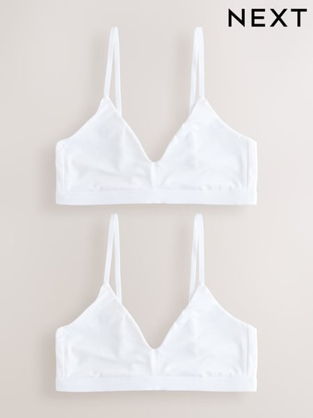 White Traingle Bralettes 2 Pack (E45723) | € 21