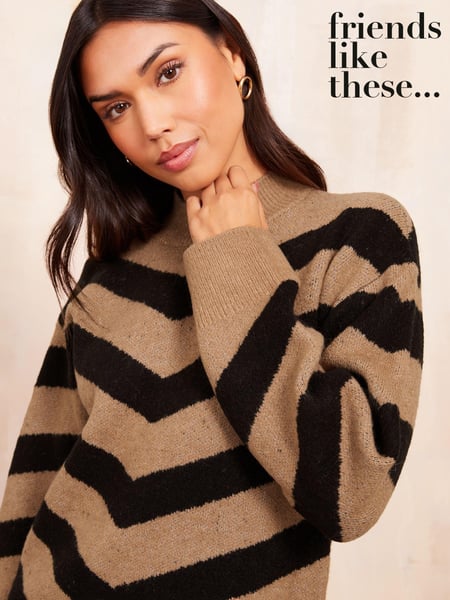 Friends Like These Camel Chevron Jumper (E46577) | € 26