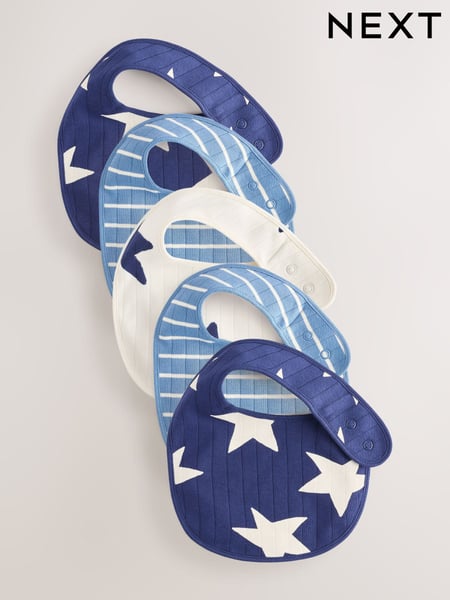 Navy Baby Bibs 5 Pack (E46732) | € 14