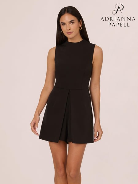 Adrianna by Adrianna Papell Peplum Black Playsuit (E47363) | € 50