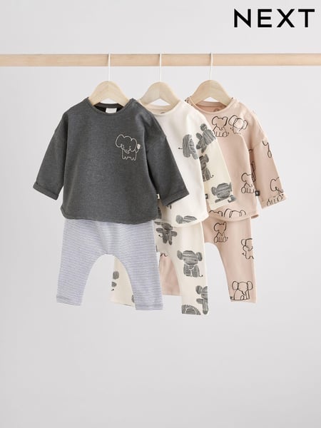 Mono Elephant Baby Tops and Leggings 6 Piece Set (E48113) | € 43 - € 45