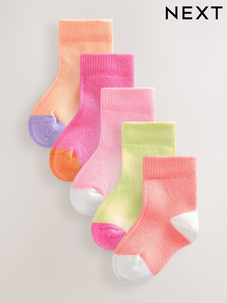 Pink Baby Socks 5 Pack (0mths-2yrs) (E48278) | € 9
