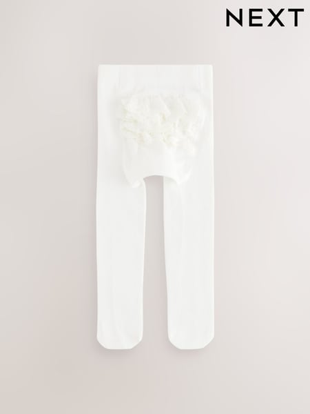 White Baby Occasion Tights 1 Pack (0mths-2yrs) (E48343) | € 9
