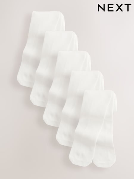 Ecru Baby Tights 5 Pack (0mths-2yrs) (E48363) | € 23