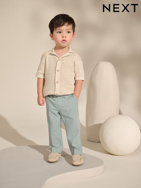 Mineral Blue Smart Trousers (3mths-7yrs) (E51781) | € 18 - € 21