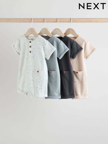 Mono Baby Jersey Rompers 4 Pack (E52202) | € 30 - € 35