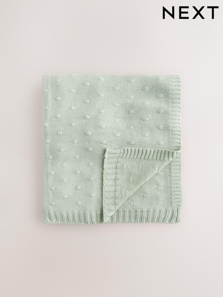 100% Cotton Spot Baby Knitted Blanket (E52895) | 39 €