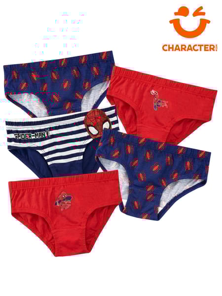 Character Red Spiderman 100% Cotton Underwears 5 Pack (E53349) | € 20