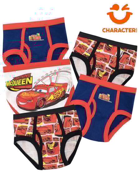 Character Red Disney Cars 100% Cotton Underwears 5 Pack (E53351) | € 23