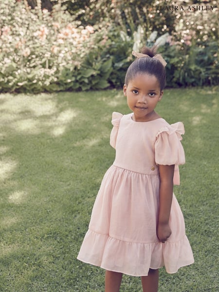 Laura Ashley Pink Bow Back Flower Girl Dress (E54440) | € 59 - € 69
