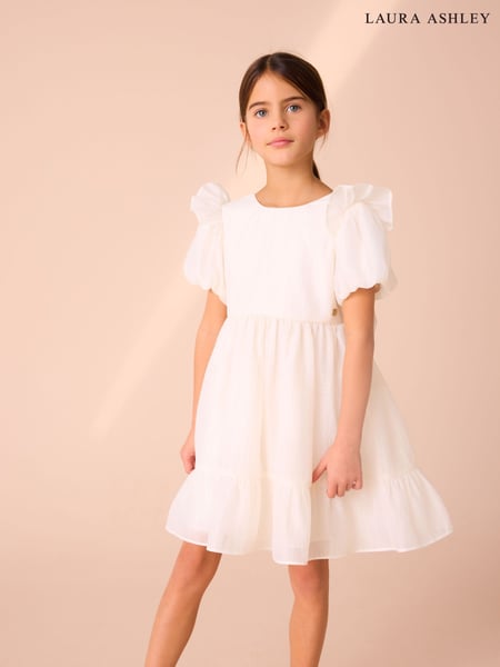 Laura Ashley Ivory Bow Back Flower Girl Dress (E54441) | € 59 - € 69