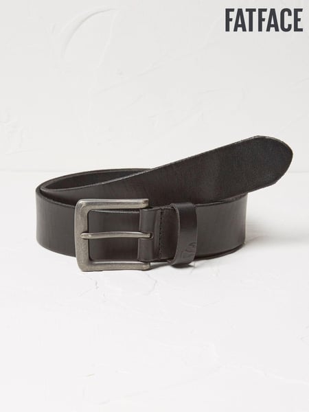 FatFace Black Italian Leather Belt (E56222) | € 55