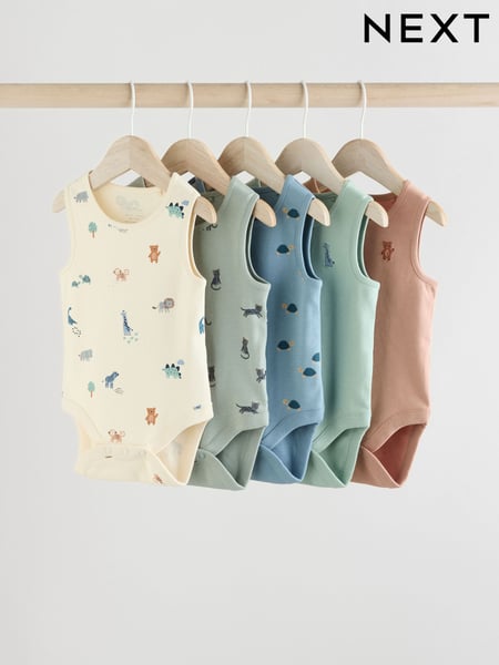 Multi Baby Vest Bodysuits 5 Pack (E57853) | € 23 - € 26