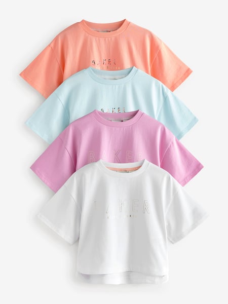 Baker by Ted Baker Multi Boxy Graphic T-Shirts 4 Pack (E58871) | € 62 - € 70