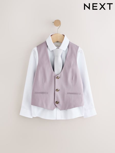 Lilac Purple Waistcoat Set (12mths-16yrs) (E58953) | € 45 - € 58