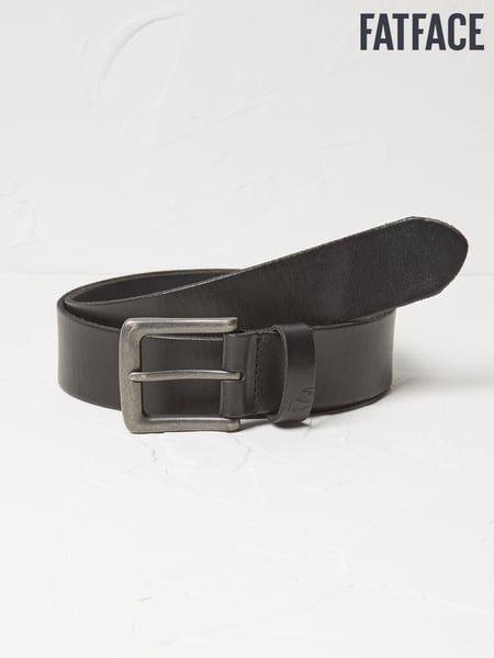 FatFace Black Italian Leather Belt (E60272) | € 47