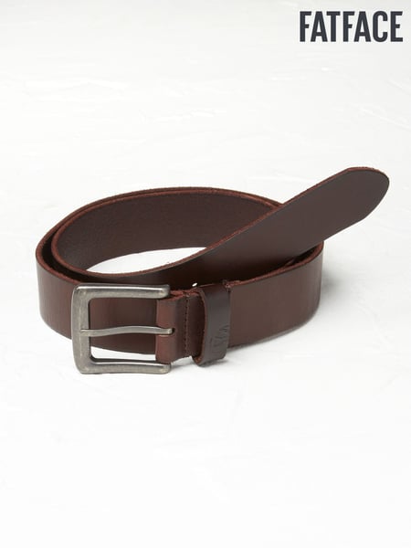 FatFace Chocolate Brown Italian Leather Belt (E60287) | € 47