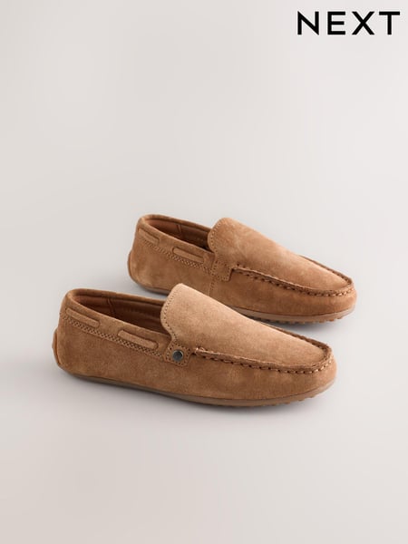 Suede Tan Brown Standard Fit (F) Loafers (E60437) | € 40 - € 51