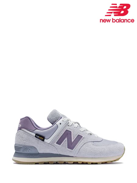 Grau/Rosa/Weiß - New Balance Womens 574 Trainers (E63653) | 148 €