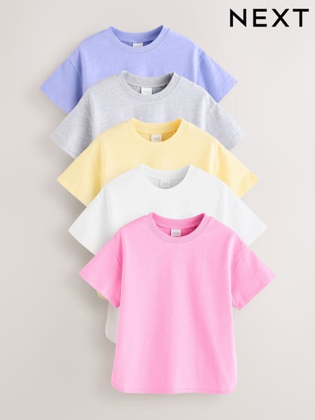 Multi T-Shirts 5 Pack (3mths-7yrs) (E65347) | € 28 - € 34