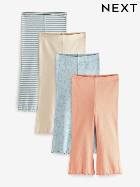 Blue Rib Flare Leggings 4 Pack (3mths-7yrs) (E65368) | € 26 - € 31
