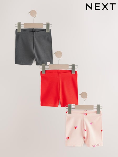 Red Cycle Shorts 3 Pack (3mths-7yrs) (E65372) | € 11 - € 17