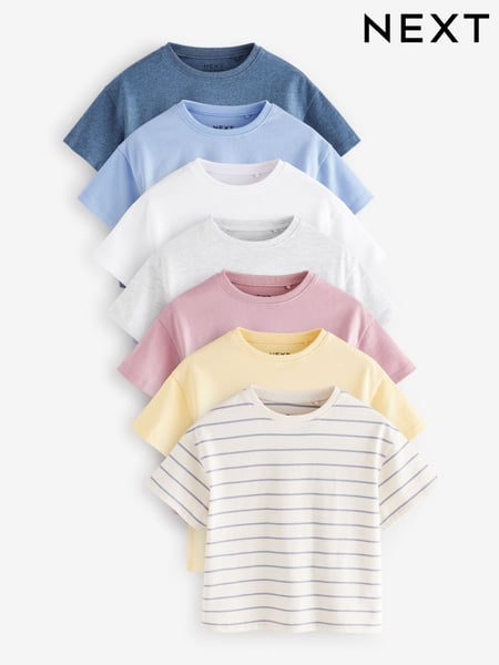 Multi T-Shirts 7 Pack (3mths-7yrs) (E65391) | € 24 - € 35