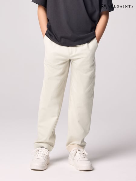 smALLSAINTS Beige Boys Relaxed Fit Sainte Suit 100% Cotton Trousers (E69051) | € 59 - € 66