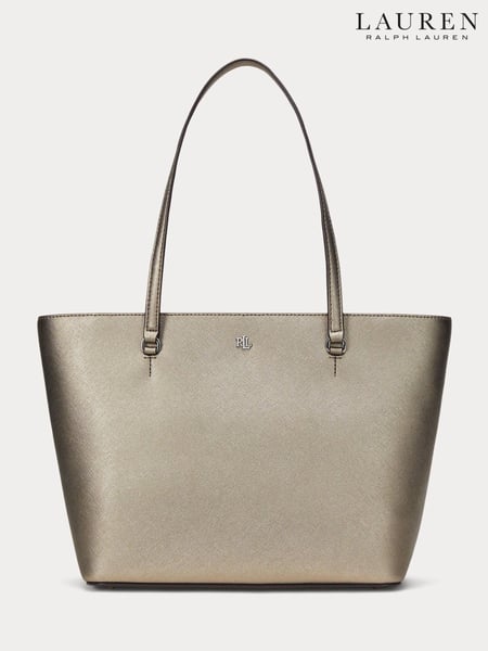 Lauren Ralph Lauren Karly Crosshatch Leather Tote Bag (E69794) | € 194