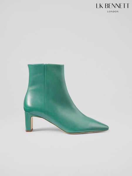 LK Bennett Green Jade Margaux Ankle Boots (E70843) | € 311