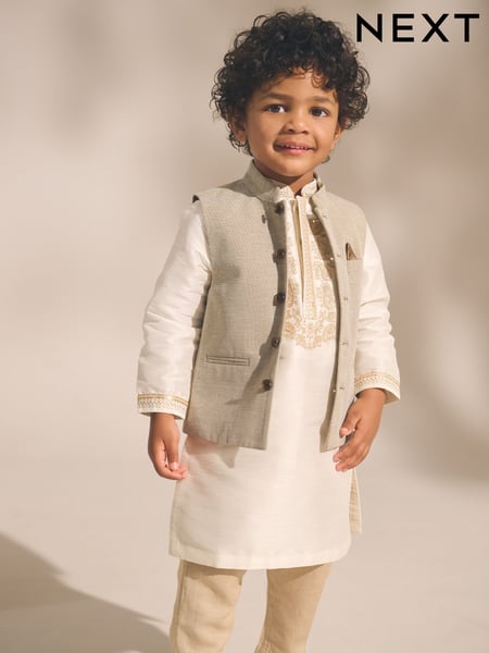 Neutral Eid Waistcoat (3mths-16yrs) (E71298) | € 24 - € 38