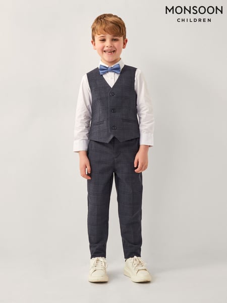 Monsoon Grey 4-Piece Check Suit (E71384) | € 78 - € 109