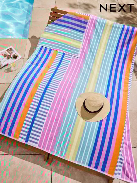 100% Cotton Double Sun Bed XXL Beach Towel (E71478) | 60 €