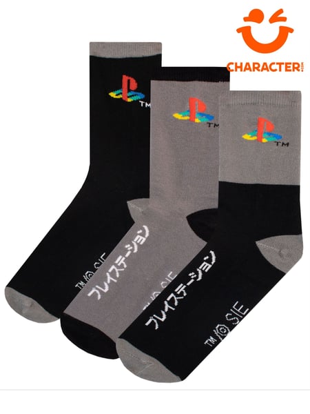 Character Black Playstation Socks 3 Pack (E72583) | € 10