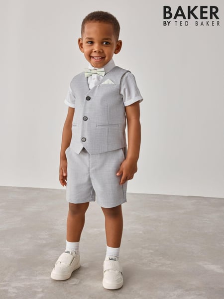 Baker by Ted Baker Shirt Waistcoat and Shorts Set (E77041) | € 101 - € 109