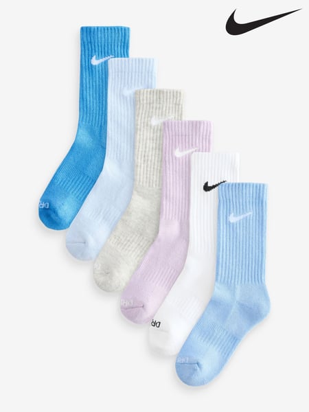 Nike Beyond Blue Little Kids Performance Crew Socks 6 Pack (E79340) | € 28