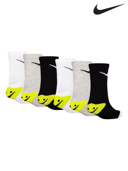 Nike Grey Smiley Socks 6 Pack (E79344) | € 31