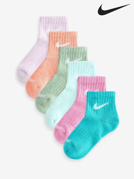 Nike Glacier Blue Kids Little Performance Ankle Socks 6 Pack (E79358) | € 25