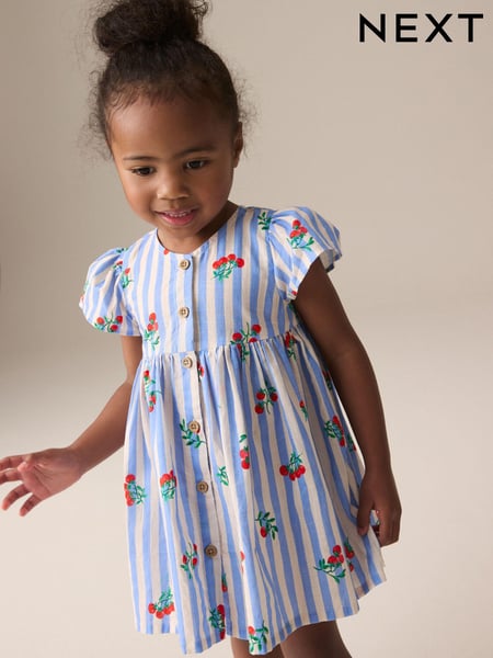 Blue Tomato Stripe Button Up Summer Dress (3mths-10yrs) (E79562) | € 16 - € 20