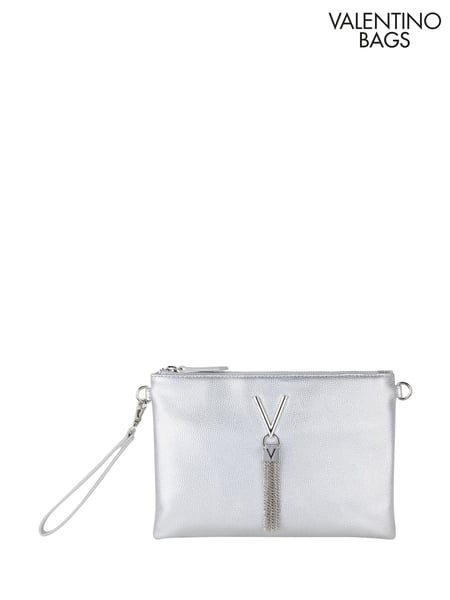 Valentino Bags Silver Divina Pouch (E79856) | € 54